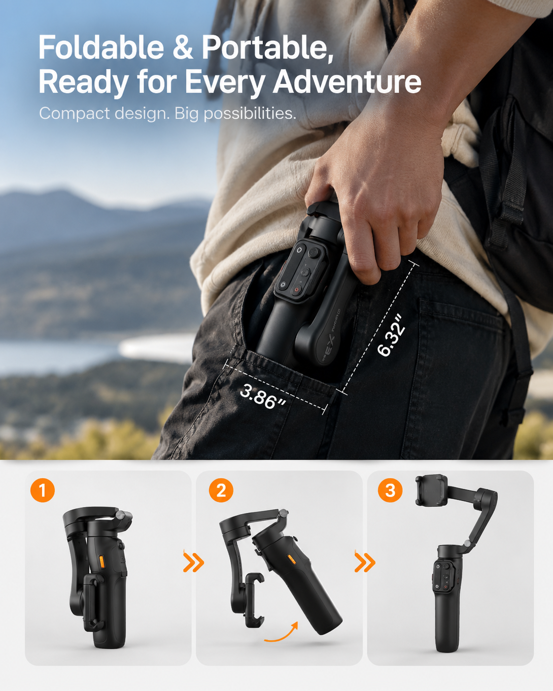 Gozee 3-Axis Smartphone Gimbal