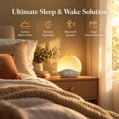 Gozee Sunrise Alarm Clock - White Noise Sound Machine