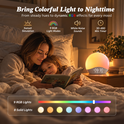 Gozee Sunrise Alarm Clock - White Noise Sound Machine