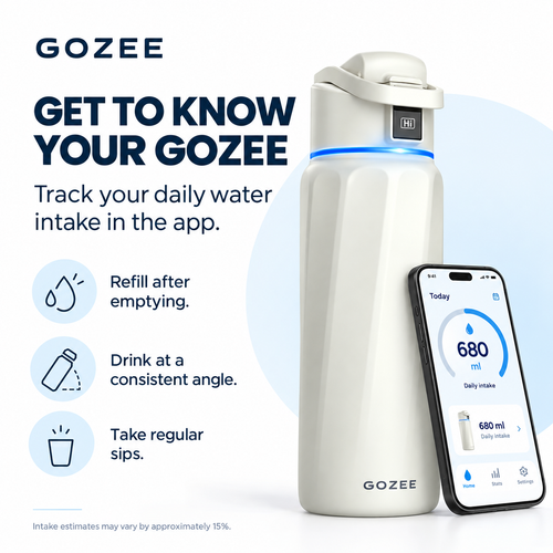 Gozee Boost Smart Water Bottle