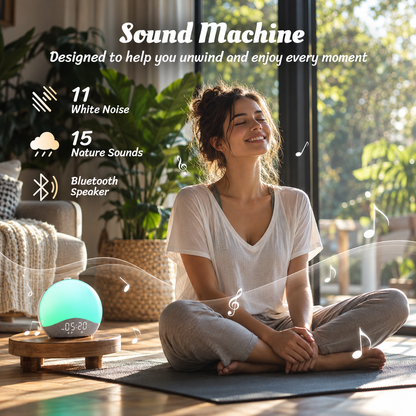 Gozee Sunrise Alarm Clock - White Noise Sound Machine