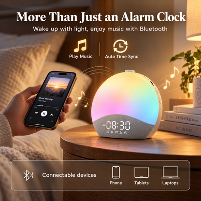 Gozee Sunrise Alarm Clock - White Noise Sound Machine
